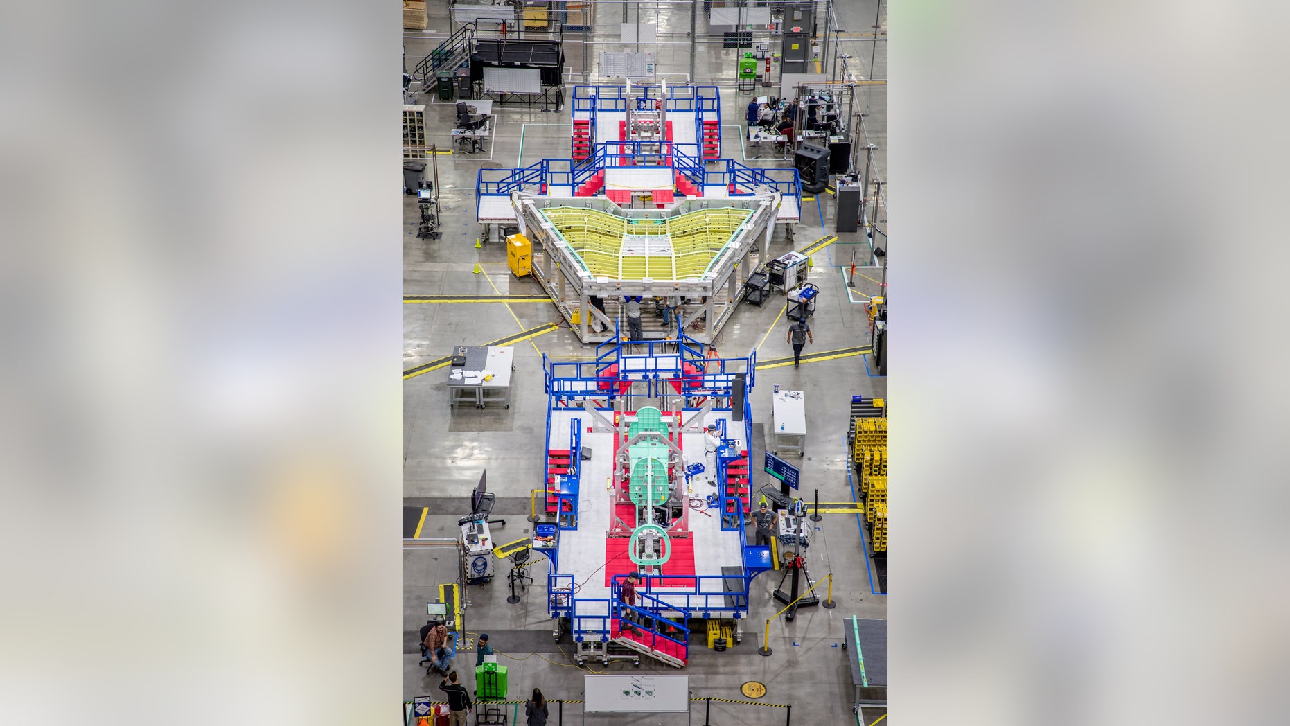 Image of the X-59 main assembly coming together. Credits: Lockheed Martin