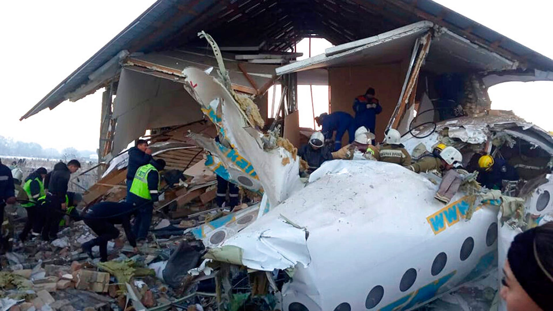 Almaty International Airport said a Bek Air plane crashed Friday in Kazakhstan shortly after takeoff causing numerous deaths. The aircraft had 100 passengers and crew onboard when hit a concrete fence and a two-story building shortly after takeoff.