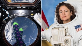 NASA astronaut celebrates Hanukkah from space, shows off festive socks