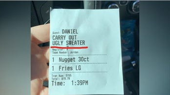 Chick-fil-A customer identified as 'Ugly Sweater' by cashier, take-out ticket shows: 'I wasn't offended'