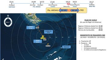 Chile loses contact with military plane headed to Antarctica, 38 on board