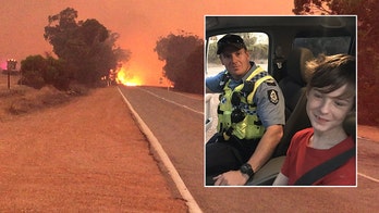 Australian boy, 12, drives brother's truck to flee raging wildfires with dog
