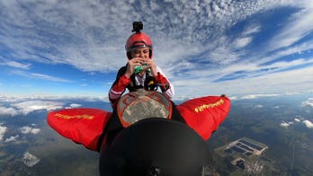 Woman eats Burger King Impossible Whopper while skydiving, plans to start filming 'weekly food reviews in the sky'