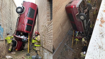 Utah man drives van off parking garage, survives with 'very minor injuries,' fire official says