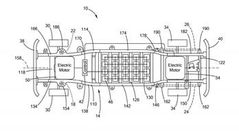 Electric Ford F-150's insides revealed in patent