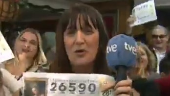 Reporter covering Spanish sweepstakes finds out she is a winner