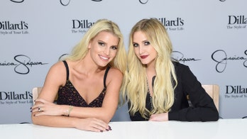 Ashlee, Jessica Simpson stun in glamorous sparkling dresses at friend’s wedding ‘full of fancy gowns’
