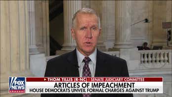 Sen. Thom Tillis: Senate trial will expose Dems' 'weak' case for removing a president