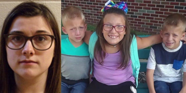 Alyssa Shepherd, 25, was sentenced to four years in prison on Wednesday for killing twins Xzavier and Mason Ingle, 6, and their sister, Alivia Stahl, 9, in 2018.