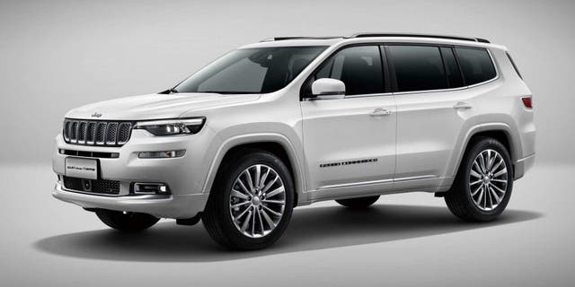 The Grand Commander is a three-row Jeep sold in China that may offer an idea of what the upcoming U.S.model will look like.
