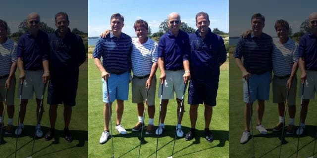 Photo exclusively obtained by Fox News shows Hunter Biden, Joe Biden, and Devon Archer golfing. The elder Biden has denied discussing his overseas business dealings with his son.