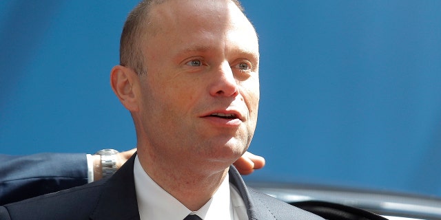 Muscat said Sunday that he would resign in January following pressure from citizens for the truth about the 2017 car bombing that killed a journalist. (Julien Warnand/Pool via AP, File)