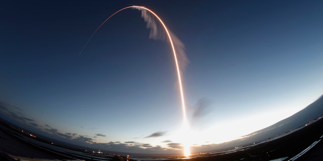 In this long exposure photo, the United Launch Alliance Atlas V rocket carrying the Boeing Starliner crew capsule lifts off on an orbital flight test to the International Space Station from Space Launch Complex 41 at Cape Canaveral Air Force station, Friday, Dec. 20, 2019, in Cape Canaveral, Fla. Boeing's new capsule ended up in the wrong orbit after lifting off on its first test flight.