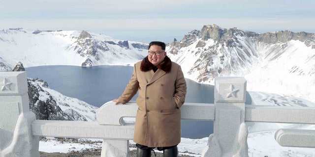 This undated photo provided on Wednesday, Dec. 4, 2019, by the North Korean government shows North Korean leader Kim Jong Un visits Mount Paektu, North Korea. (Korean Central News Agency/Korea News Service via AP)