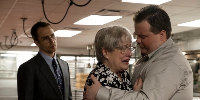 Sam Rockwell, Kathy Bates and Paul Walter Hauser in a scene from 