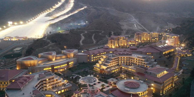 An undated image of the Yangdok Hot Spring Cultural Recreation Center in South Pyongan Province, North Korea. Independent journalists were not given access to cover the event depicted in this image distributed by the North Korean government.