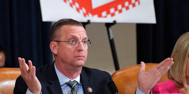 House Judiciary Committee ranking member Rep. Doug Collins, R-Ga., speaks as the House Judiciary Committee hears investigative findings in the impeachment inquiry of President Donald Trump, Monday, Dec. 9, 2019, on Capitol Hill in Washington. (AP Photo/Susan Walsh)