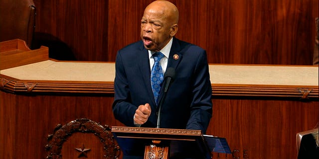 Rep. John Lewis, D-Ga., seen here earlier this month, announced he was diagnosed with stage 4 pancreatic cancer. (House Television via AP)