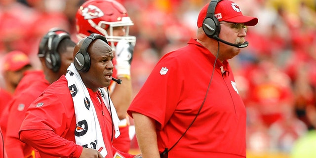Eric Bieniemy has been with the Chiefs since 2013. (Photo by David Eulitt/Getty Images)