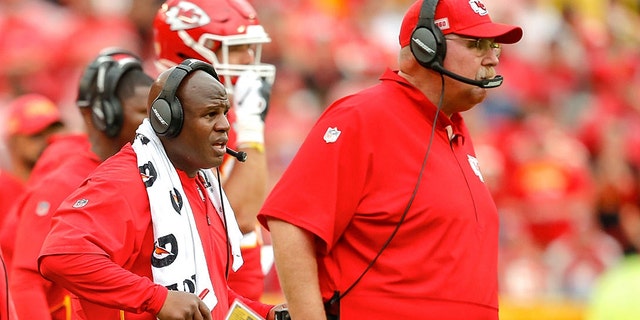 Eric Bieniemy has been with the Chiefs since 2013. (Photo by David Eulitt/Getty Images)