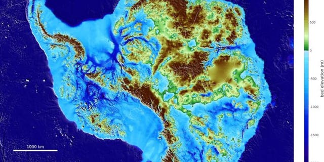 Scientists have released an in-depth topography map of Antarctica.