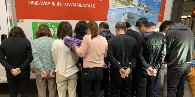The 11 Chinese nationals were taken into custody for pending criminal and immigration proceedings, the CBP said.