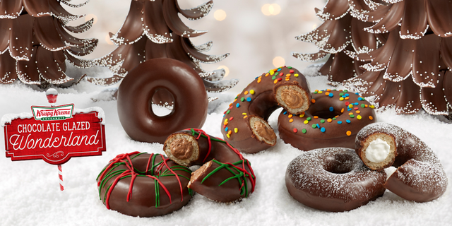 The chain's Chocolate Glazed Wonderland Collection will be available to three days starting Friday, Dec. 6.