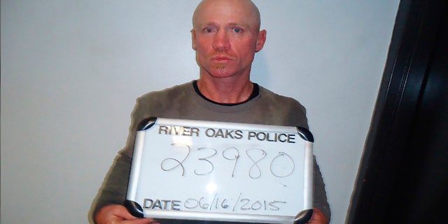 This June 16, 2015, photo provided by the River Oaks Police Department, in Texas, shows Keith Thomas Kinnunen.