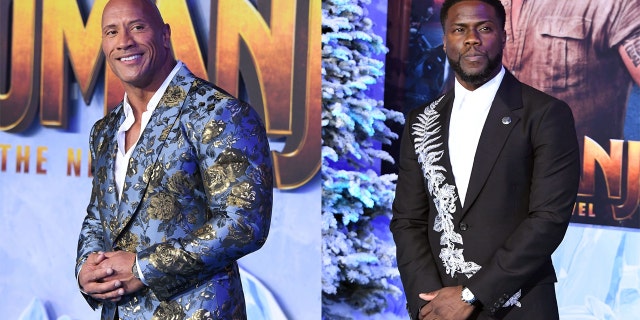 Dwayne "The Rock" Johnson (Eddie) and Kevin Hart (Mouse Finbar) star in "Jumanji: The Next Level."