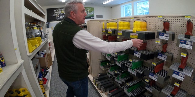 John Sullivan, the owner of Dana Wallboard in Tyngsborough, Mass., said paper bags just won't cut it for a lot of the tools he sells.