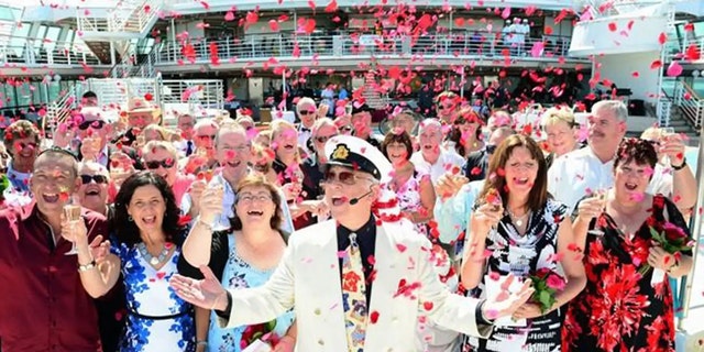 “I’m honored to be officiating this ceremony and can’t think of a better way to celebrate and commemorate a couple’s love, than by reaffirming their commitment to one another onboard the ‘Love Boat’ over Valentine’s Day,” said 