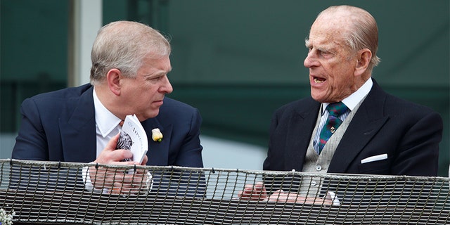 Prince Philip, right, told his son, Prince Andrew, left, to "take his punishment" amid allegations he was involved in late convicted pedophile Jeffrey Epstein's sex trafficking scandal.