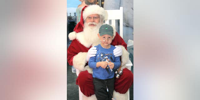 Santa even made a special stop to say hello to the children at the hospital.