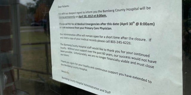 Bamberg County Hospital in South Carolina shut its doors in 2012, leaving residents with long-distance drives to seek medical care until a smaller clinic recently opened.