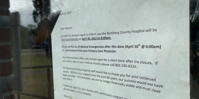 Bamberg County Hospital in South Carolina shut its doors in 2012, leaving residents with long-distance drives to seek medical care until a smaller clinic recently opened.