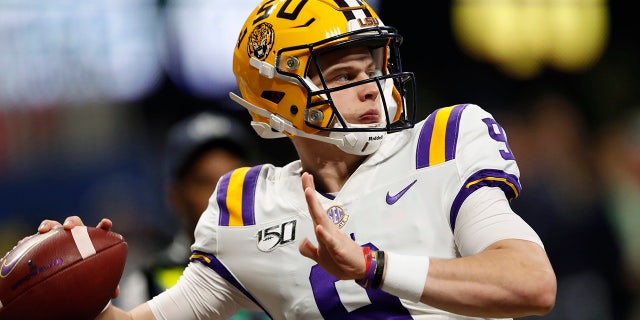 Joe Burrow threw seven touchdown passes against Oklahoma. (AP Photo/John Bazemore, File)