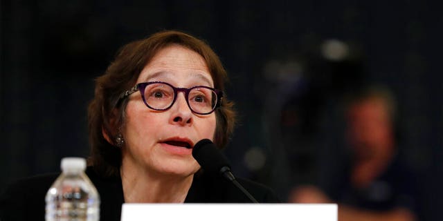 Constitutional law scholar Stanford Law School professor Pamela Karlan apologizes for a remark she made about Barron Trump, President Donald Trump's son, during a hearing before the House Judiciary Committee on the constitutional grounds for the impeachment of President Donald Trump, Wednesday, Dec. 4, 2019, on Capitol Hill in Washington.