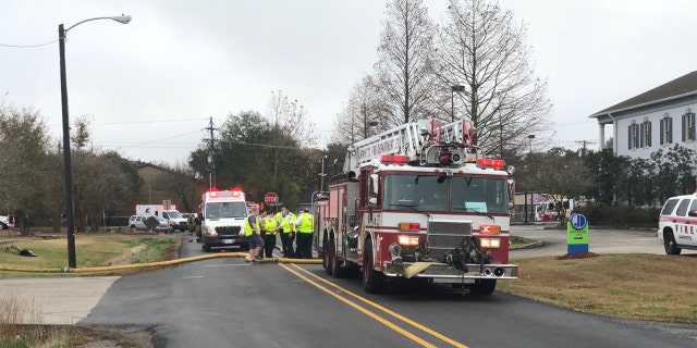 Eyewitnesses said the plane may have hit a powerline before the crash. The impact blew out some of the windows of the post office.