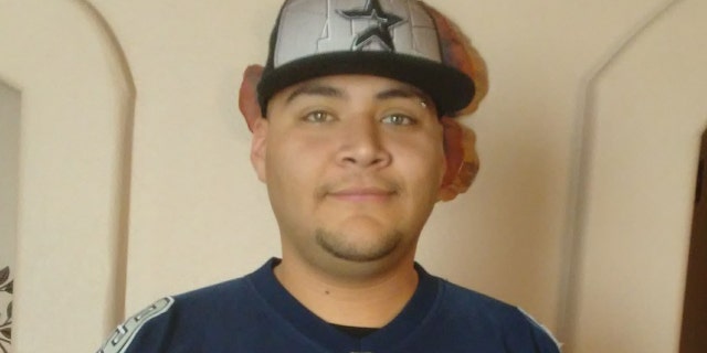 Larry DeSantiago, 25, was shot at a park in Albuquerque, N.M., in March 2018.