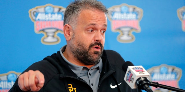 Baylor's Matt Rhule was named head coach of the Panthers. (AP Photo/Gerald Herbert)