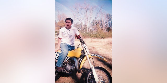 Christian Andreacchio at around 13 years old discovering dirt bike racing.