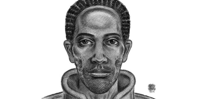 A sketch of the suspect wanted in the Nov. 11 attack in the Bronx.
