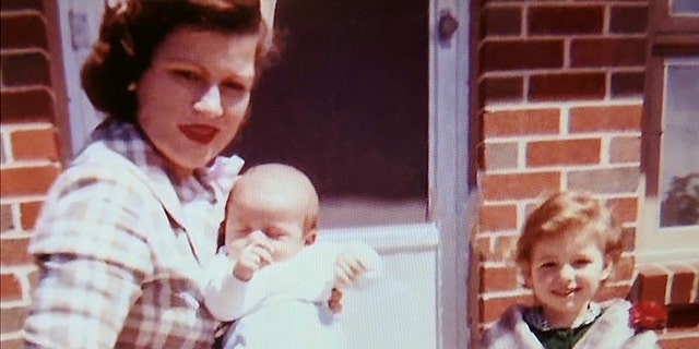 Patsy Cline with her children Randy and Julie.