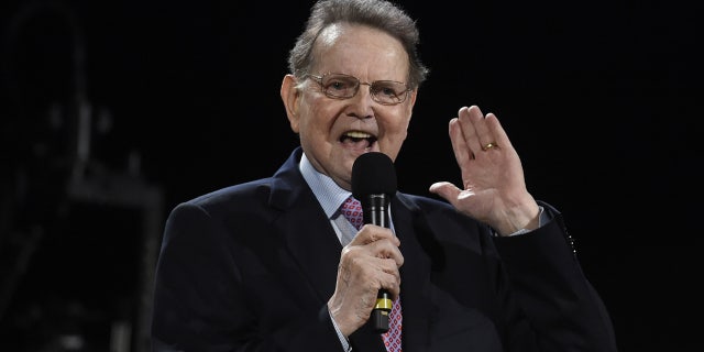 German pentecostal evangelist Reinhard Bonnke speaks during his 