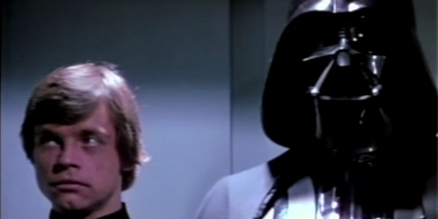Luke Skywalker and Darth Vader in "Return of the Jedi."