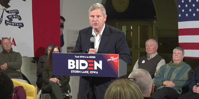 Former Iowa governor and U.S. Secretary of Agriculture Tom Vilsack joined Biden on the first few days of his tour. Vilsack endorsed Biden last month.