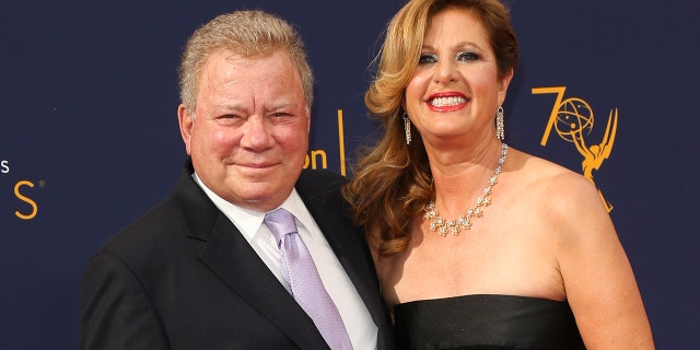 Actor William Shatner and his Wife Elizabeth Shatner attend the 2018 Creative Arts Emmy Awards on September 8, 2018.