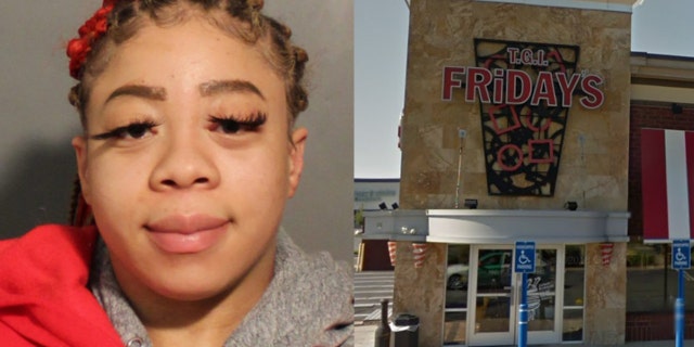 Skylar Williams, 32, allegedly threatened to stab a TGI Fridays employee who tried to stop her from heading home with an extra helping from their “all-you-can-eat” deal. (Photo: Nassau County Police Department/Google Maps)