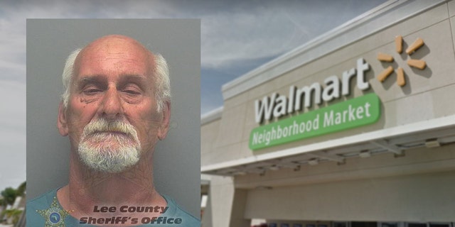 Cape Coral Police say Henry Harvey (inset) punched a customer 