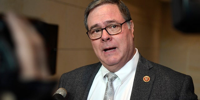 U.S. Rep. Denny Heck, D-Wash., talks to reporters on Capitol Hill in Washington, Dec. 3, 2019. (Associated Press)